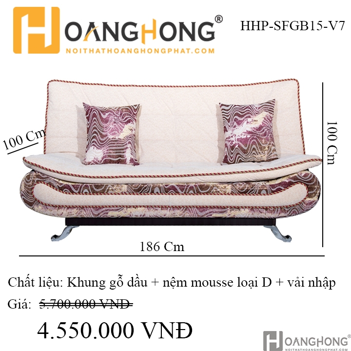 Sofa bed giá rẻ HHP-SFGB15-V7 Cao Cấp - 3