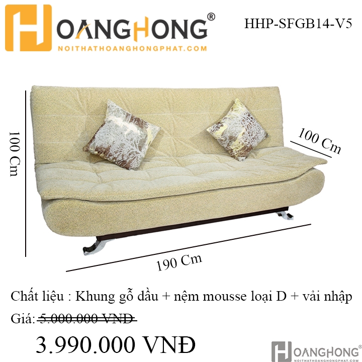 Sofa giường đẹp giá rẻ tại TP.HCM HHP-SFGB14-V5 - 4