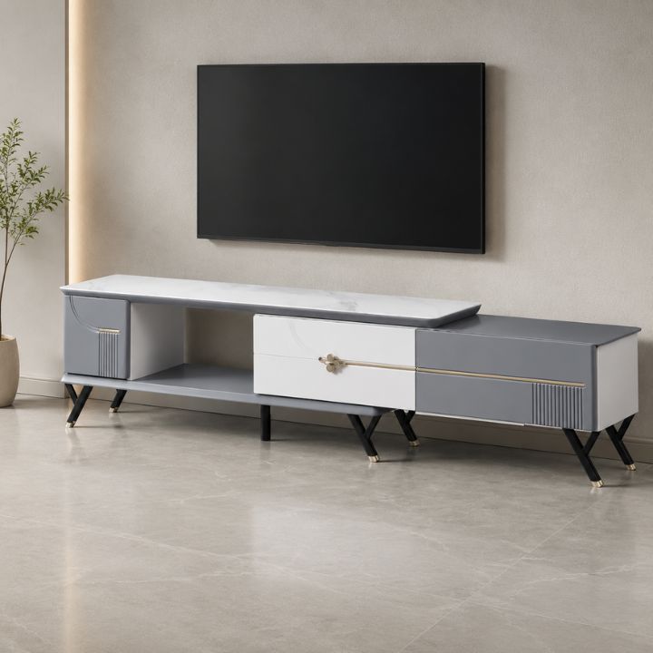 Tủ Tivi Mặt Đá Nhập Khẩu HHP-TV 266-21 Cao Cấp