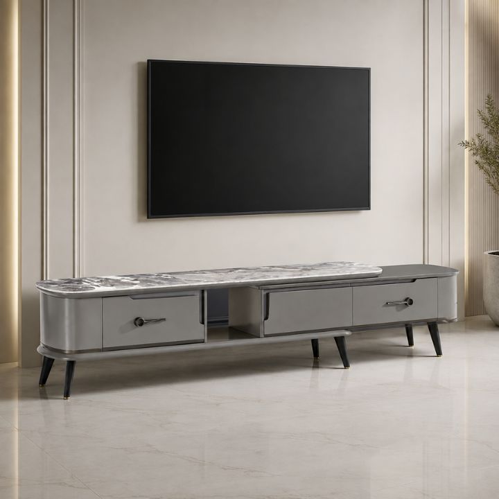 Tủ Tivi Phòng Ngủ Mặt Đá Nhập Khẩu HHP-TV60060B-17TV Cao Cấp