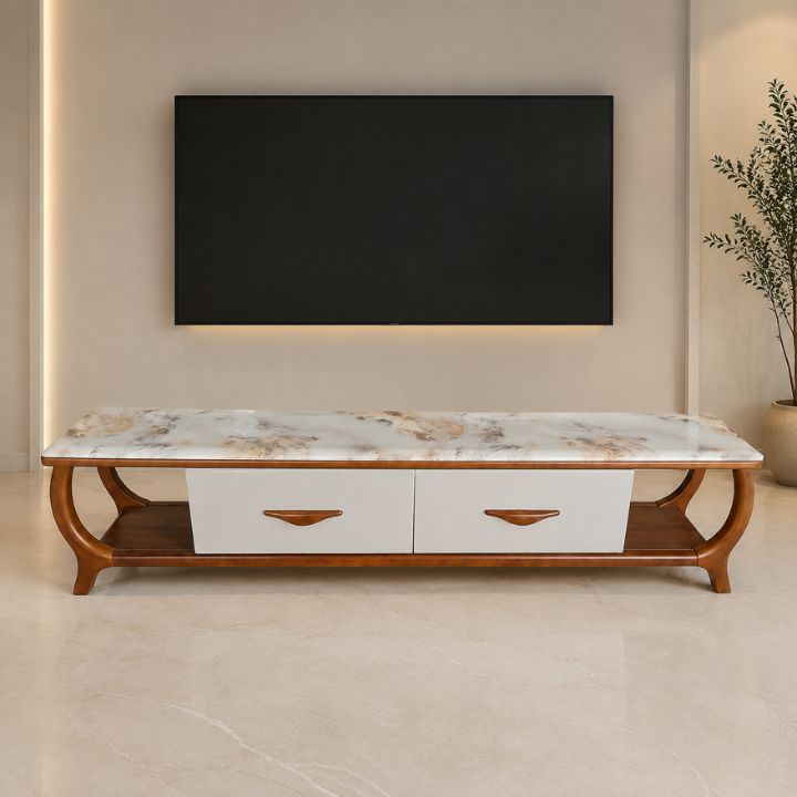 Tủ Tivi Khung Gỗ MDF Mặt Đá Nhập Khẩu HHP-TV190-19 Cao Cấp