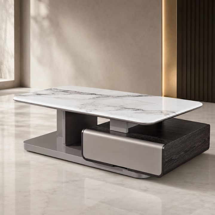 Bàn Sofa Mặt Đá Tinh Thể HHP-BSF 305-13 Thiết Kế Cao Cấp