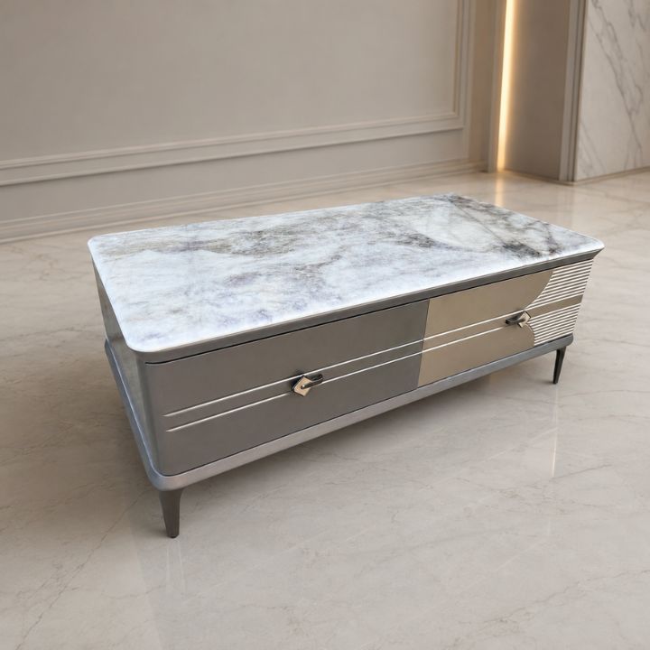 Bàn Trà Sofa Mặt Đá Nhập Khẩu Phong Cách Châu Âu HHP-BSF296-13