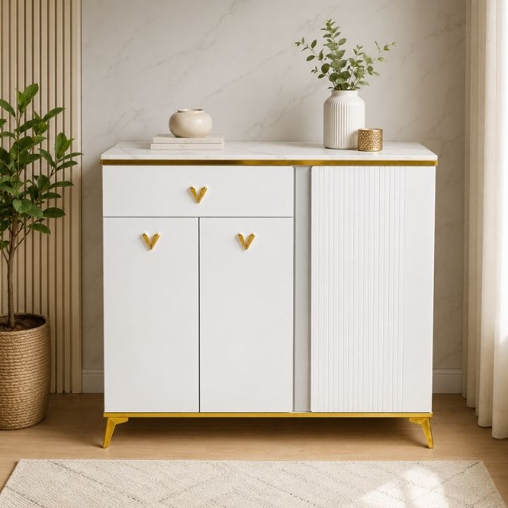 Tủ Giày Mặt Đá 3 Cánh Nhập Khẩu HHP-TG60308-10 Cao Cấp
