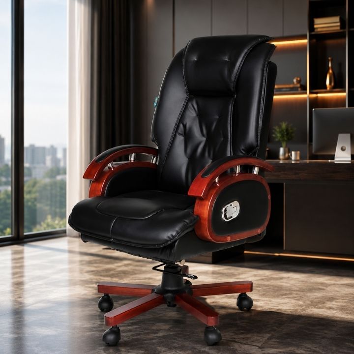 Ghế Văn Phòng Lãnh Đạo GGD188-U1 Lưng Cao, Đệm Êm, Xoay 360, Ngả Thoải Mái - Ảnh 2