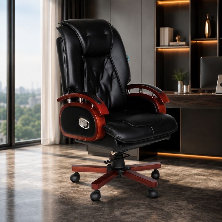 Ghế Văn Phòng Lãnh Đạo GGD188-U1 Lưng Cao, Đệm Êm, Xoay 360, Ngả Thoải Mái - Ảnh 3