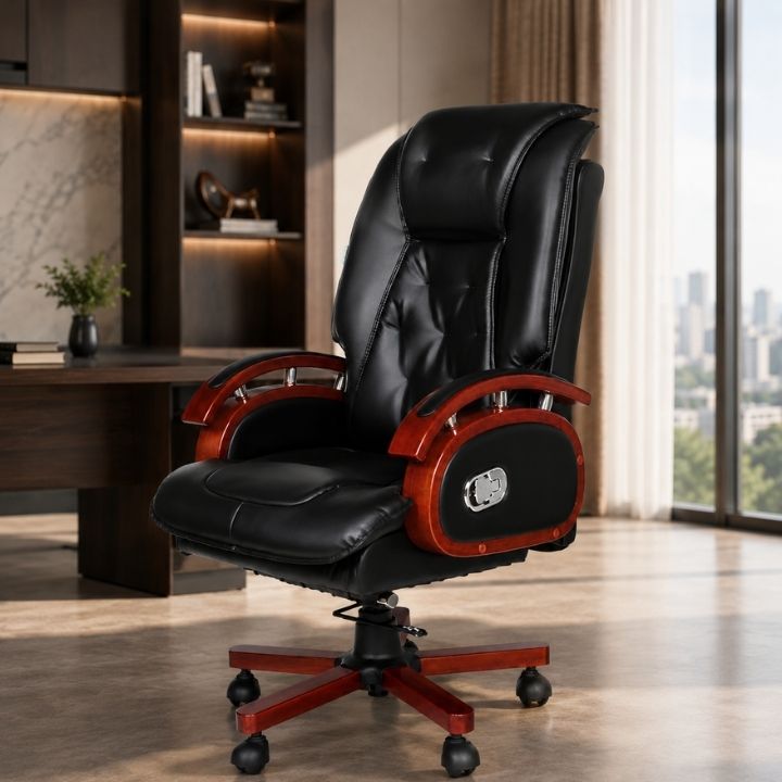 Ghế Văn Phòng Lãnh Đạo GGD188-U1 Lưng Cao, Đệm Êm, Xoay 360, Ngả Thoải Mái - Ảnh 4