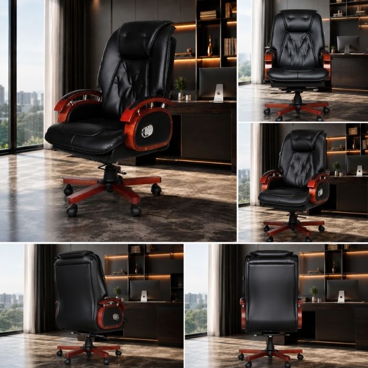 Ghế Văn Phòng Lãnh Đạo GGD188-U1 Lưng Cao, Đệm Êm, Xoay 360, Ngả Thoải Mái - Ảnh 5