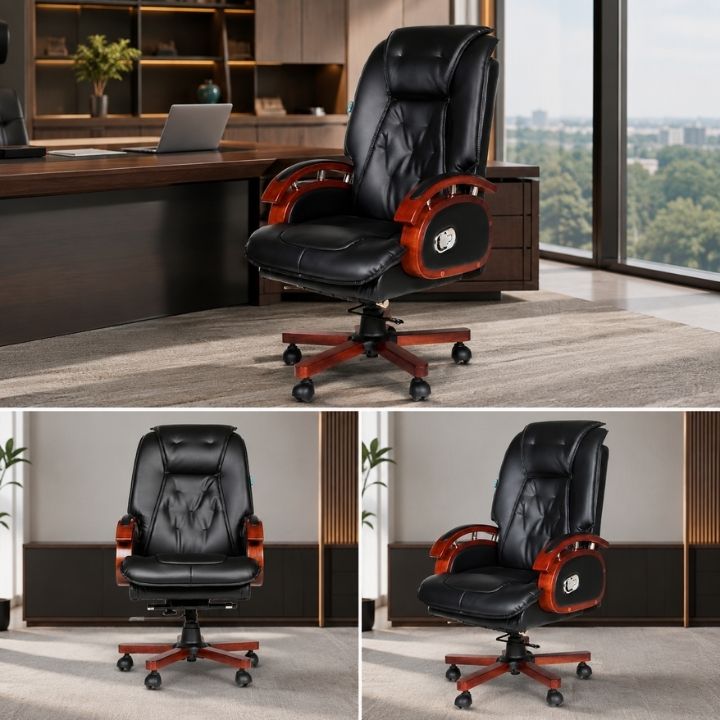 Ghế Văn Phòng Lãnh Đạo GGD188-U1 Lưng Cao, Đệm Êm, Xoay 360, Ngả Thoải Mái - Ảnh 7