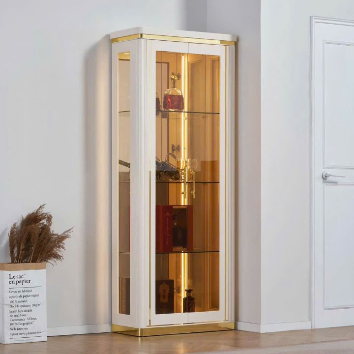 Tủ Trưng Bày Rượu Và Đồ Decor TR2312-08 Phong Cách Luxury Hiện Đại