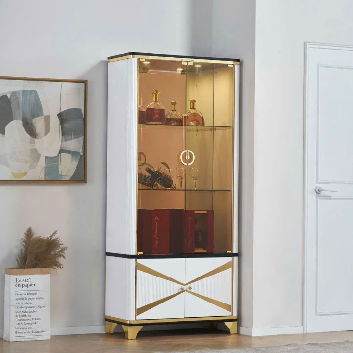 Tủ Trưng Bày Rượu Nhập Khẩu TR2308-08 Kiểu Dáng Châu Âu Sang Trọng