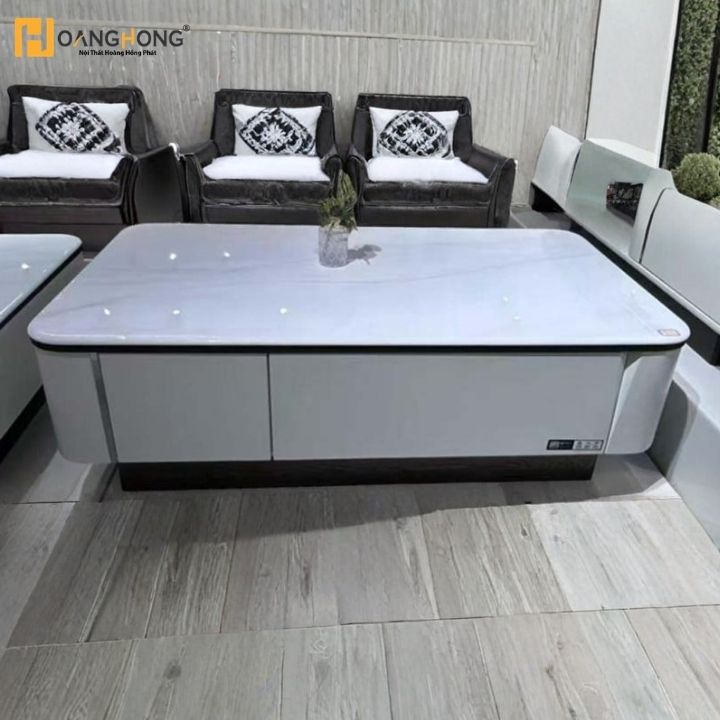 Bàn Trà Phòng Khách Mặt Đá Cao Cấp MT-S50-13 Thiết Kế Bo Góc Sang Trọng