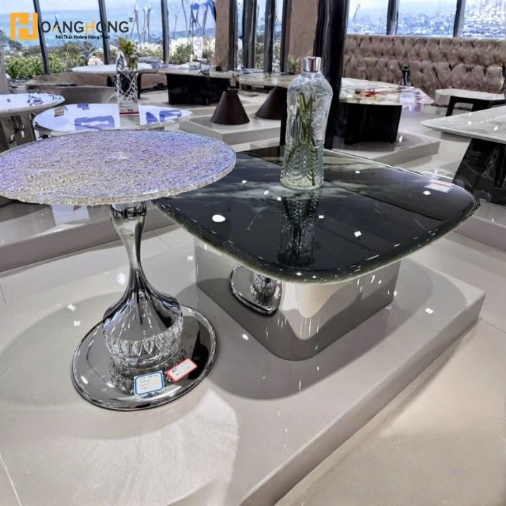 Bàn Sofa Mặt Đá Đen Cao Cấp B604 Kiểu Dáng Hiện Đại Thượng Lưu