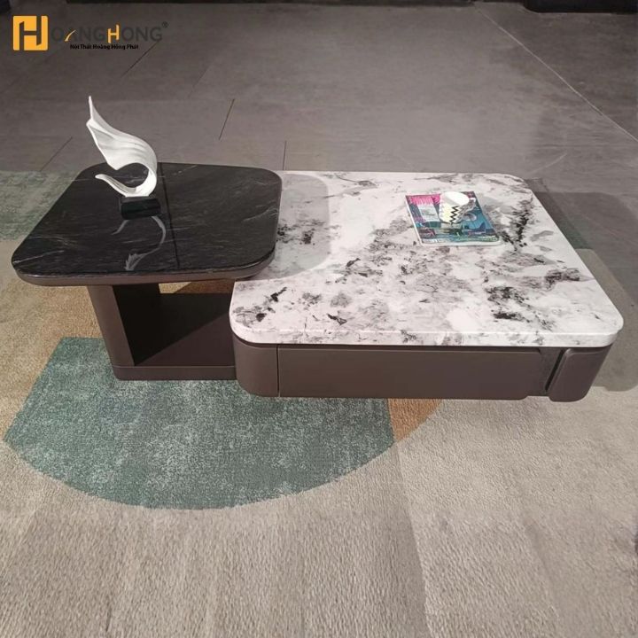 Bàn Trà 2 Bàn Tách Rời Mặt Đá Marble MT92-C6 Phòng Khách Sang Trọng
