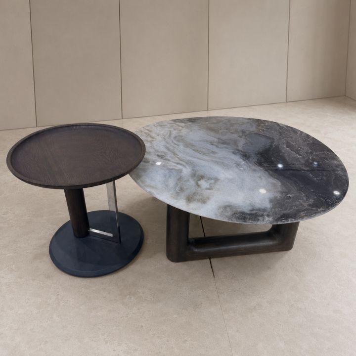 Bàn Trà Sofa Cao Cấp MT A13 Mặt Đá Marble Thiết Kế Độc Đáo Chắc Chắn