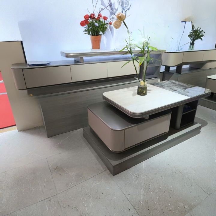 Kệ TV Bắc Âu Tối Giản Tông Kem MT-TV5524 Ghi Sang Trọng Cho Chung Cư Nhà Phố