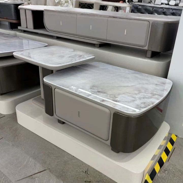 Bàn Sofa Mặt Đá Vân Mây MT-BSF5522 Có Hộc Tủ Đựng Đồ Tiện Nghi Hiện Đại 2026