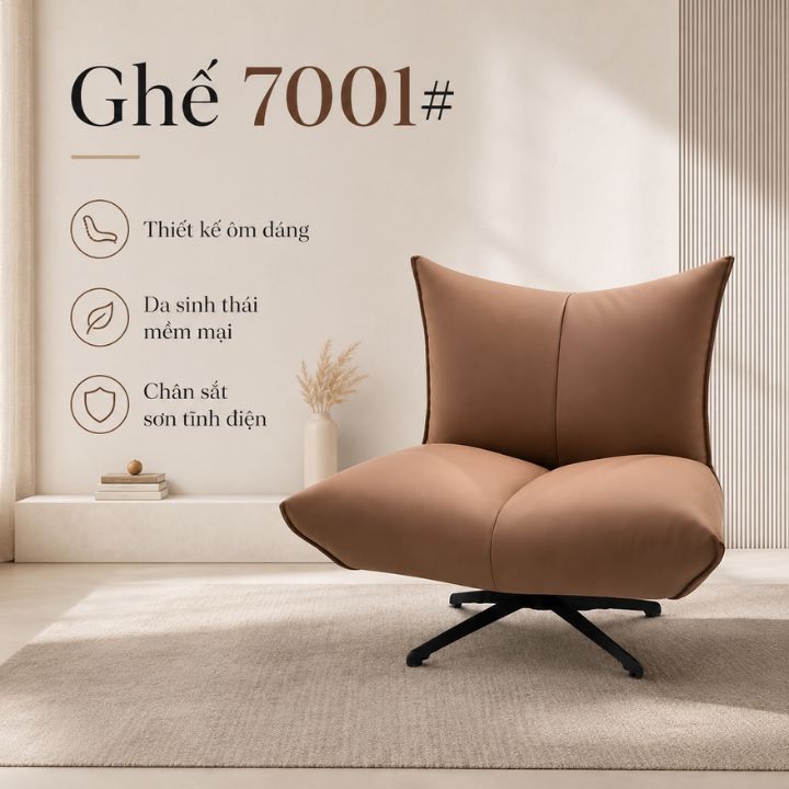 Ghế Thư Giãn 7001# – Thiết Kế Độc Đáo, Êm Ái Và Đầy Cảm Hứng
