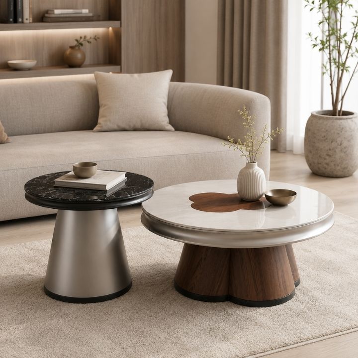 Bộ Bàn Trà 2 Món MT 501 – Thiết Kế Nghệ Thuật, Sang Trọng Cho Phòng Khách