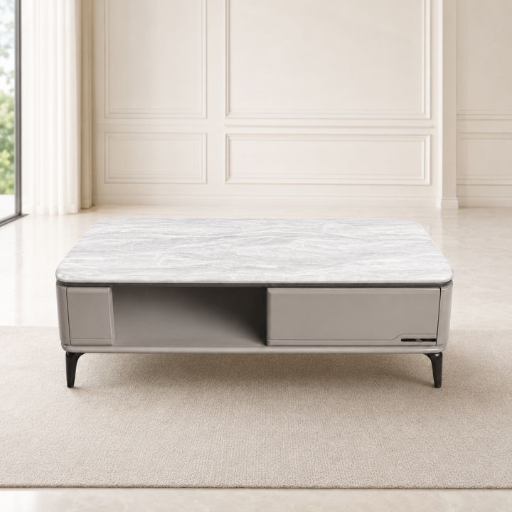 Bàn Sofa Cao Cấp BSF2019-12 Mặt Đá Nhân Tạo Cho Phòng Khách Sang Trọng