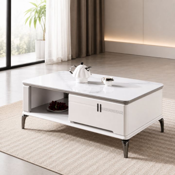 Bàn Sofa Mặt Đá BSF115-12 Phong Cách Hiện Đại Sang Trọng