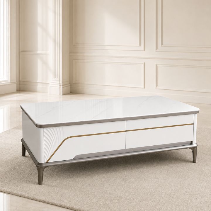 Bàn Sofa T2006-13 Mặt Đá Ceramic Cao Cấp Phong Cách Hiện Đại