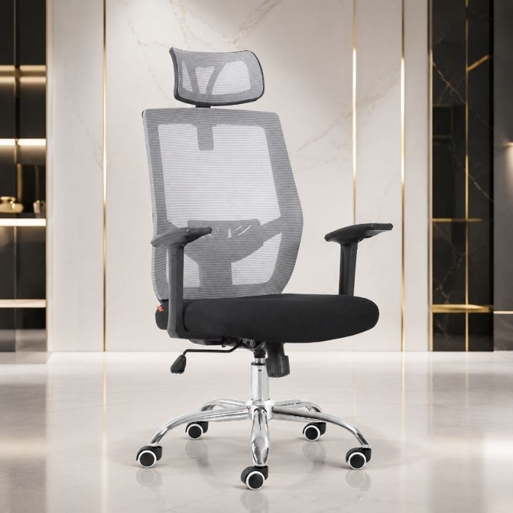 Hệ thống khung đỡ thắt lưng công thái học của ghế lưới văn phòng GVP G532