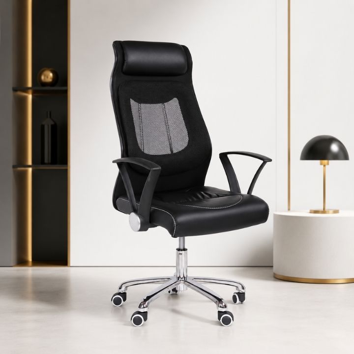 Ghế Văn Phòng Lưng Lưới GVP G502-L1 Ngả Lưng 90–180° Cao Cấp