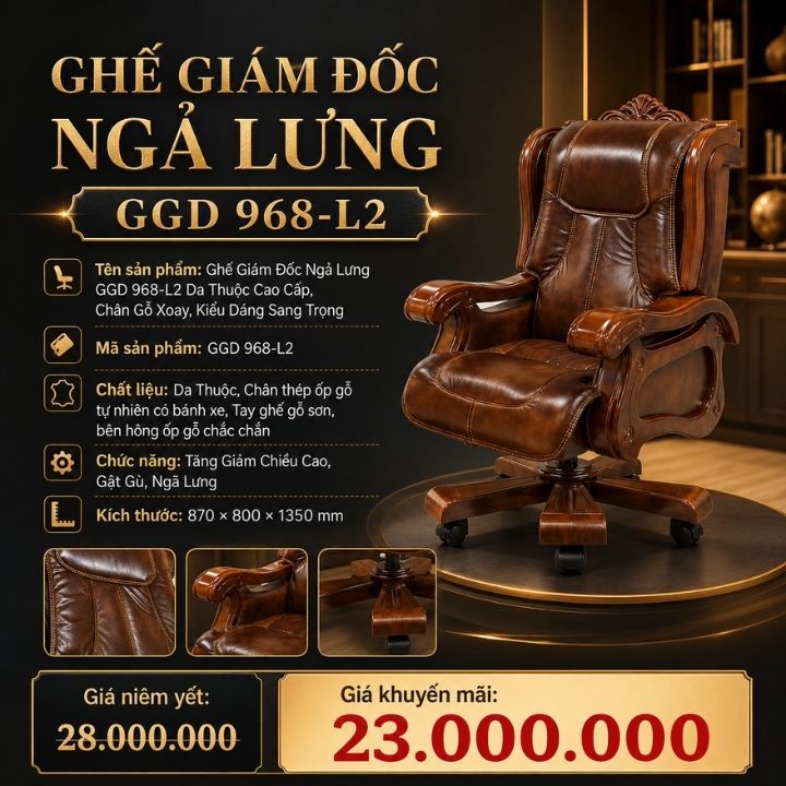 Ghế Giám Đốc Nhập Khẩu Hay Sản Xuất Trong Nước? So Sánh Chi Tiết Để Chọn Đúng