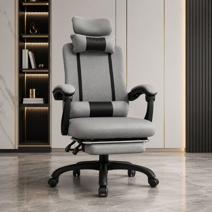 Ghế Lưới Văn Phòng GVP G538 Có Gác Chân Ngả Lưng 90–150°