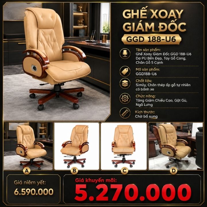 So Sánh Ghế Giám Đốc Tay Gỗ Và Tay Nhựa: Khác Nhau Ở Những Điểm Nào?