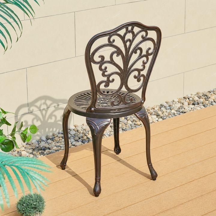Ghế Ban Công Nhôm Đúc Hoa Văn Cổ Điển AV1A - Ảnh 5